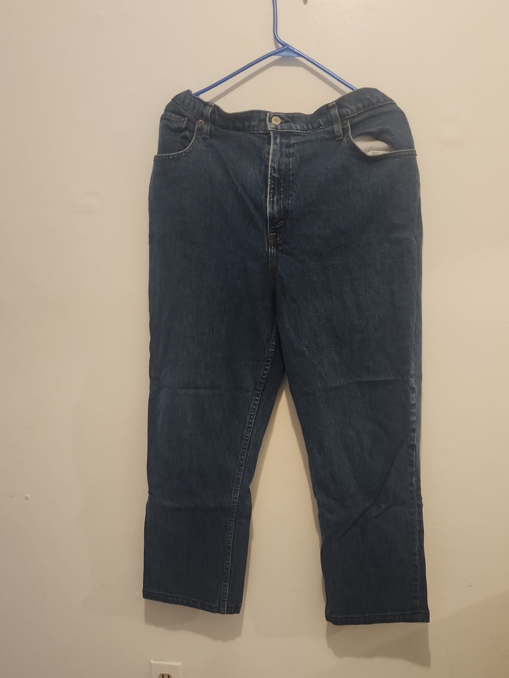 Abercrombie & Fitch Dark Blue Straight-Leg Jeans
